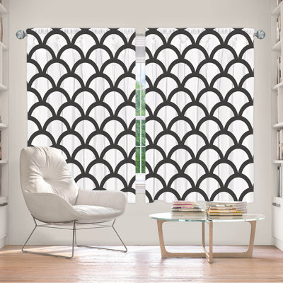 Paire de rideaux obscurcissant en polyester Eleftheria