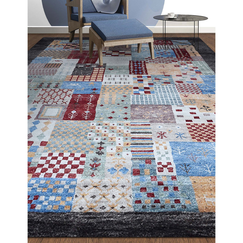 Abstract Area Rug, Rectangle 6' x 9'