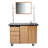 Mobile Science Cart with External Drawers, Pegboard, Sink, Whiteboard/Mirror