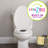 Little2Big Toilet Seat with Built-In Potty Training Seat, Slow Close, Easy Install, Round, White