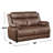 Ellen 2 Piece Sofa And Loveseat Set, Brown Faux Leather