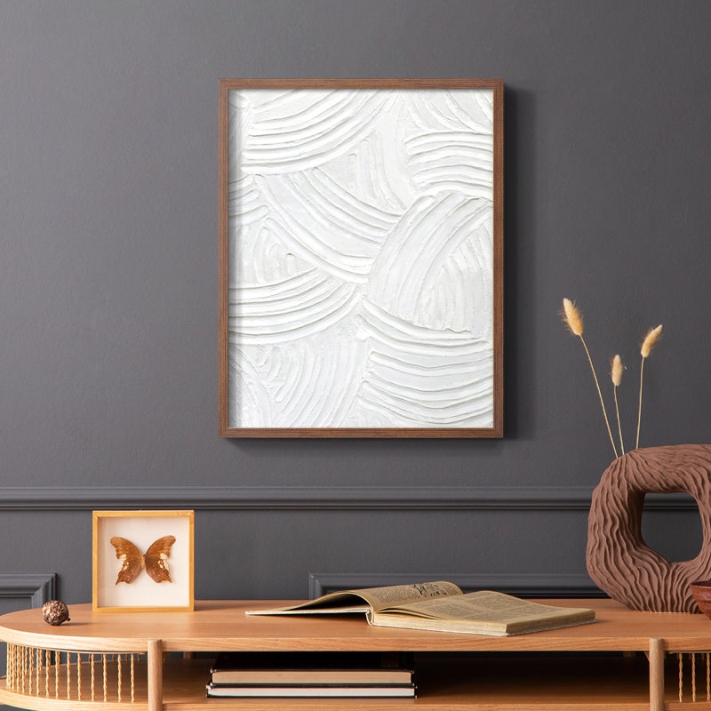 Sandstone Grooves I, reproduction encadrée - bois massif, Rose, H 28 po x l 22 po