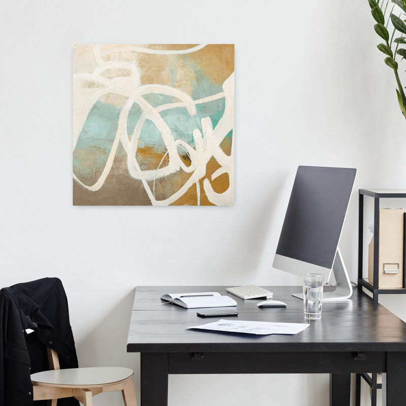 Notifier l'art abstrait contemporain contemporain, H 18 po x l 18 po