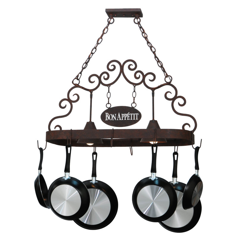 Bon Appetit Handcrafted Hanging Pot Rack