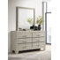 Commode 6 tiroirs avec miroir Milja