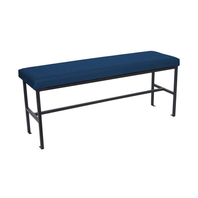 Meghan Restaurant Quality Bench with Grade 4 Vinyl Upholstery, Prussian Blue