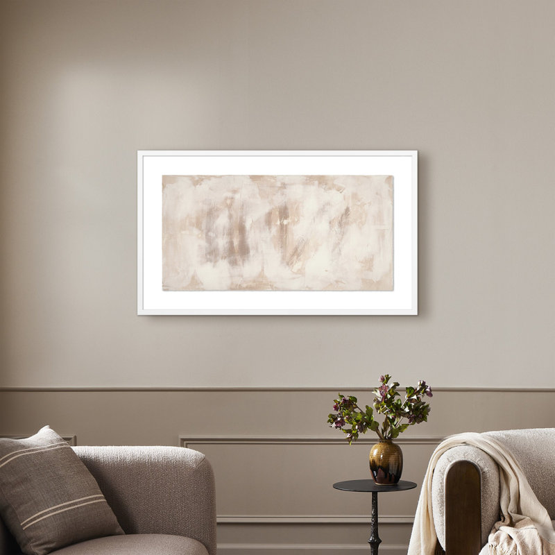 Facade Painting by Jess Engle, 23.5" H x 40" W, Black Maple Framed
