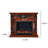 51.18"Brown Heating System Landscape Electric Fireplace-118803796-118803797