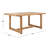 Melrose Rectangular 4 - Person 70.8" Long Teak Dining Set with Cushions-101190606