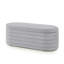 Banc de rangement moderne avec repose-pieds ovale, banc de rangement rembourré en tissu à l'extrémité du lit