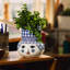 Olga Vase, Blue, H: 7.9"-860814696-860814699