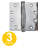 4.5 in. x 4.5 in. Full Mortise Squared Ball Bearing Hinge with Non-Removable Pin - Pack of 3-14071309