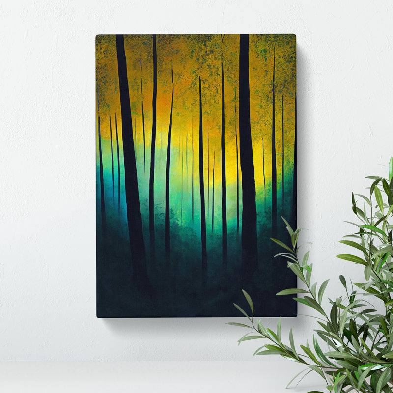 A Remarkable Forest Abstract - Wrapped Canvas Print, 50cm H x 35cm W
