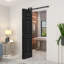 Porte de grange pliante à panneaux en panneau de fibres à densité moyenne avec ensemble de quincaillerie d'installation-87327514-86499653