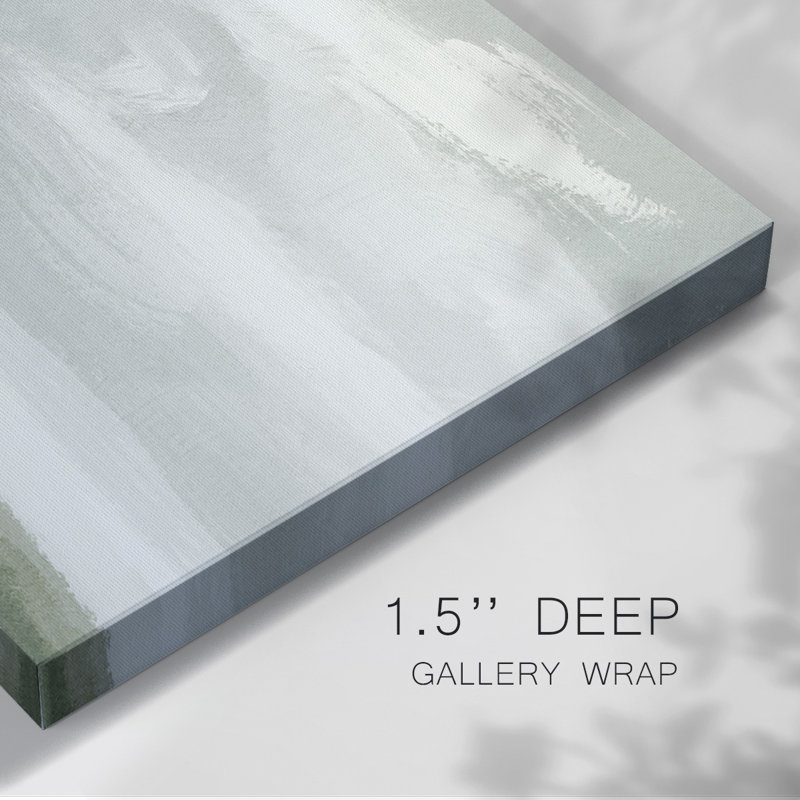 Toile tendue grise avec ciel gris III, H 18 po x l 27 po