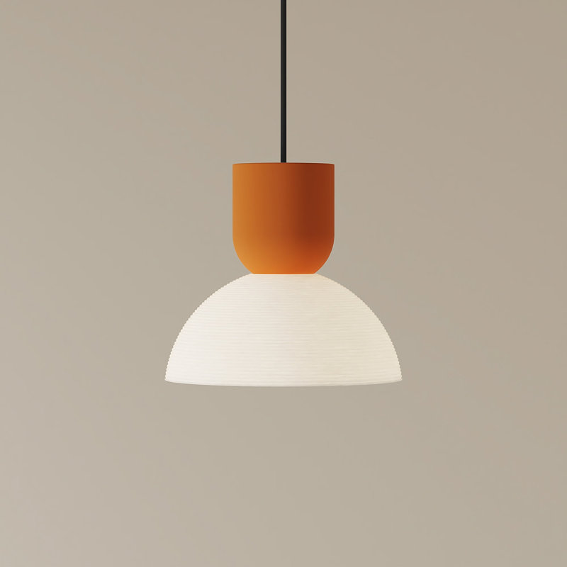 Buia Pendant Light, Persimmon, Black