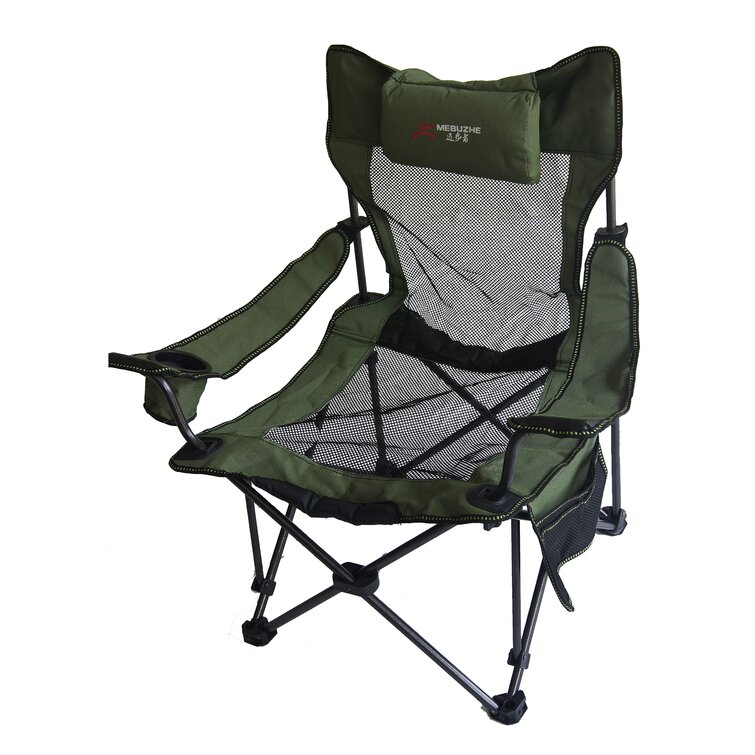 Folding Camping Chair with Cushions