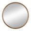 Miroir mural 31,5 "en bois de pin, miroir décoratif pour la salle de bain et le salon