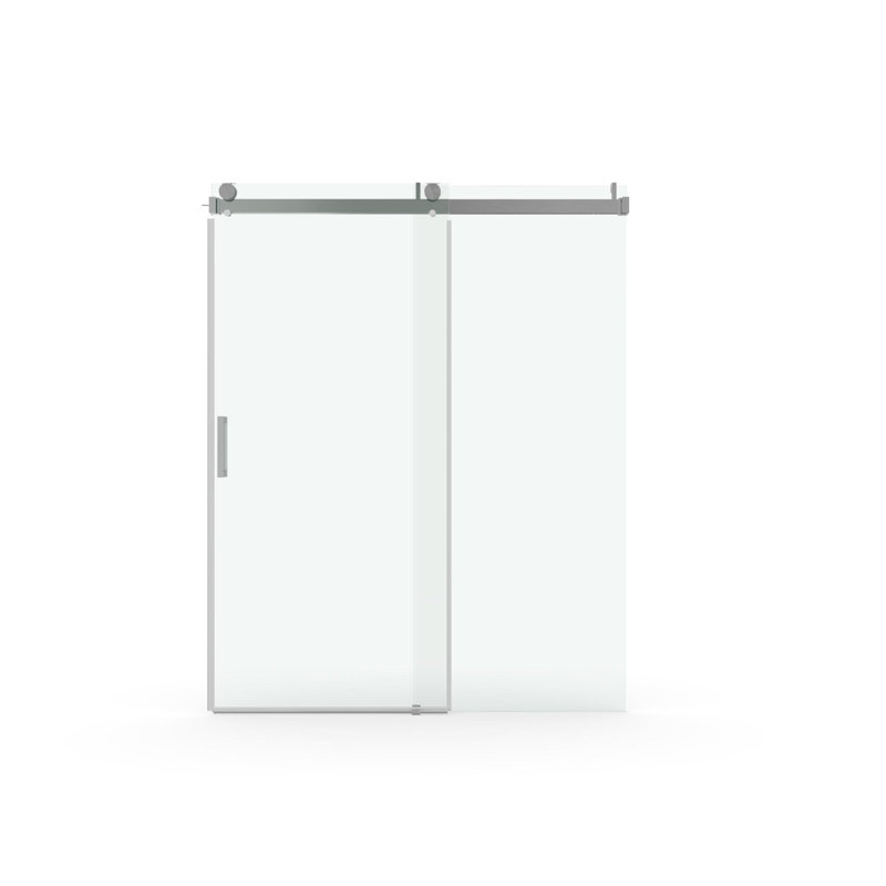 Porte de douche coulissante double sans cadre l 50 à 56 po x H 76 po