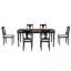 Ensemble de 7 chaises avec rallonge amovible et 6 chaises-1338904275