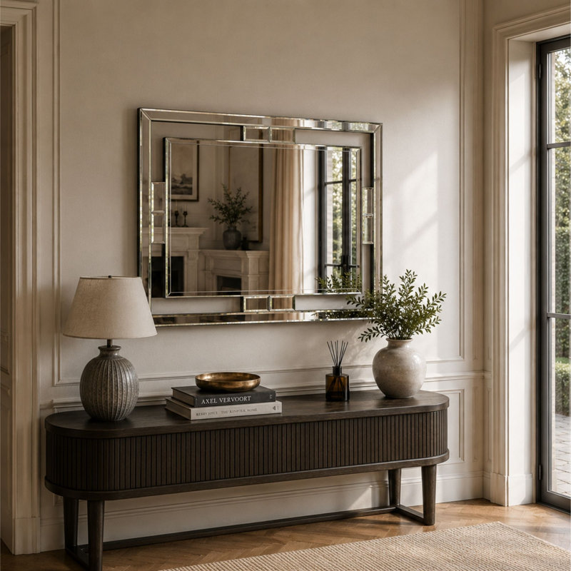Jewett Glass Flat Wall Mirror