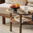 Retro irregular-shaped design coffee table