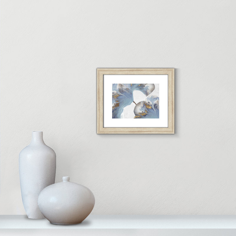 Espace intérieur II - Art encadré autoportant, H 22 po x l 26 po x P 1,25 po, Encadrement beige