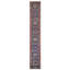Hand Knotted Wool Area Rug in Gray And Rust