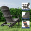 Chaise Adirondack en plastique, chaises d'extérieur toutes saisons pour la pelouse, le jardin, le foyer et la cour-1827951368