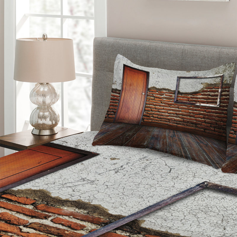 Rustic Coverlet, King Bedspread + 2 Shams