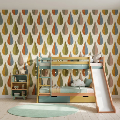 Papier peint formes rétro Mid-Century