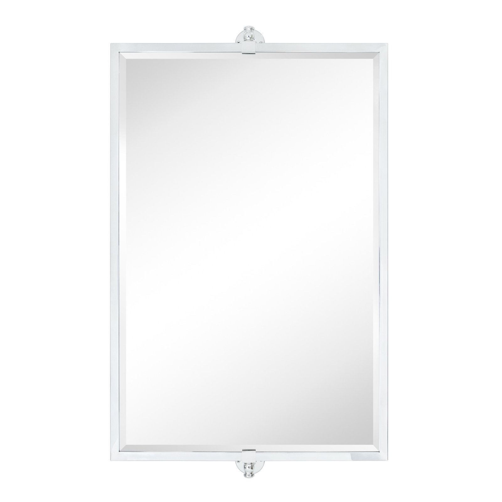 40" Pivot Accent Mirror, Chrome, 24" x 35"