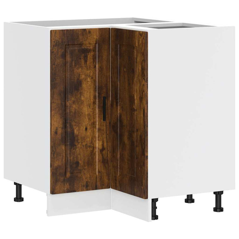 Armoire de cuisine en bois d'ingénierie vidaXL, Chêne fumé