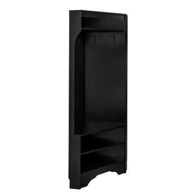 On-Trend Minimalist Corner Hall Tree With Shoe Bench