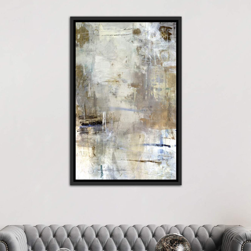 «Asking for White» par Julian Spencer - reproduction d'art, H 26 po x l 18 po x 1,5 po, Toile avec cadre noir patiné
