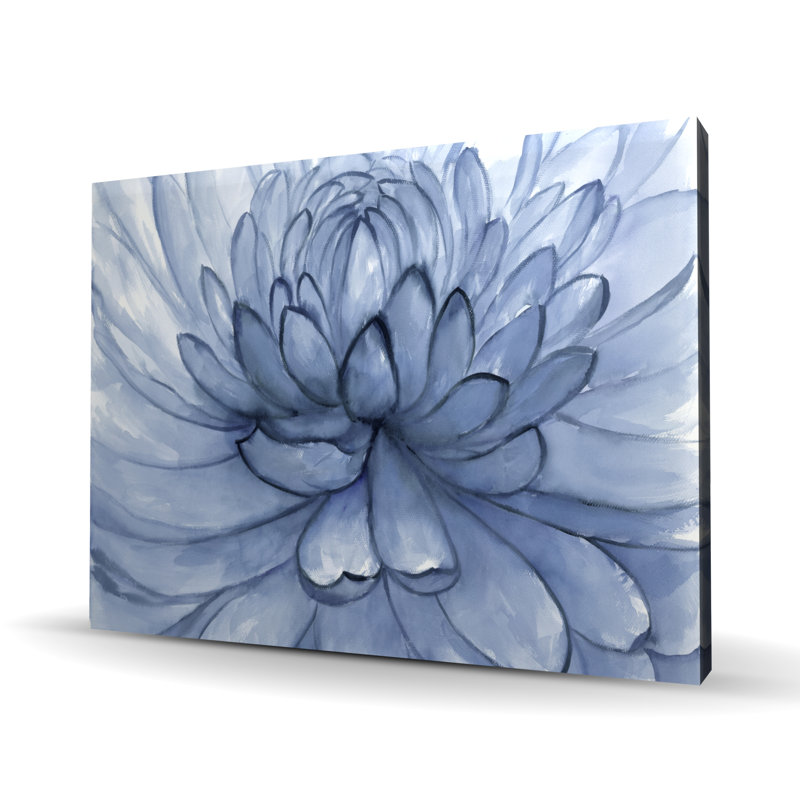 «Blue Petals Flower», impression florale de décoration intérieure