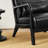 Jabarius Faux Leather Armchair-224800017