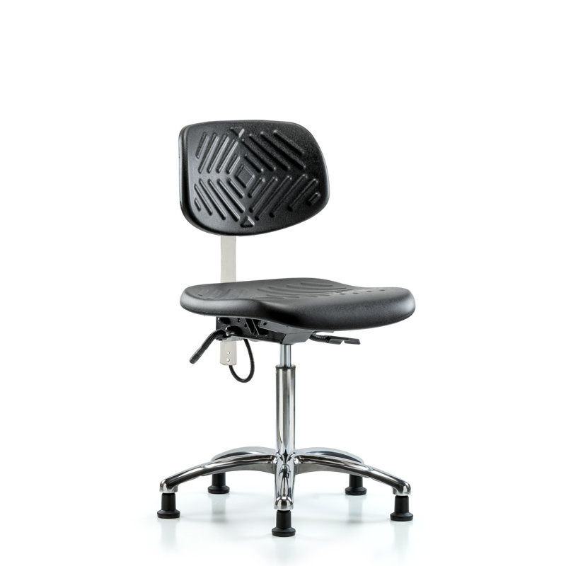 Archie Task Chair, Black, Glides, Included
