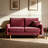 56.3" Velvet Spring-Padded Loveseat Comfort Sofas-23490211