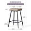 Upholstered Faux Leather 70cm Stool-1399570213