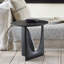 Geometric Solid Wood End Table-64468345