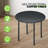 Florman Steel Round Side Table  Versatile Indoor/Outdoor End Table For Living Room, Bedroom, Yard, Balcony, Or Office