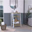 Armoire à linge St. Clair, deux tablettes intérieures, deux tablettes ouvertes, une porte-1280394886