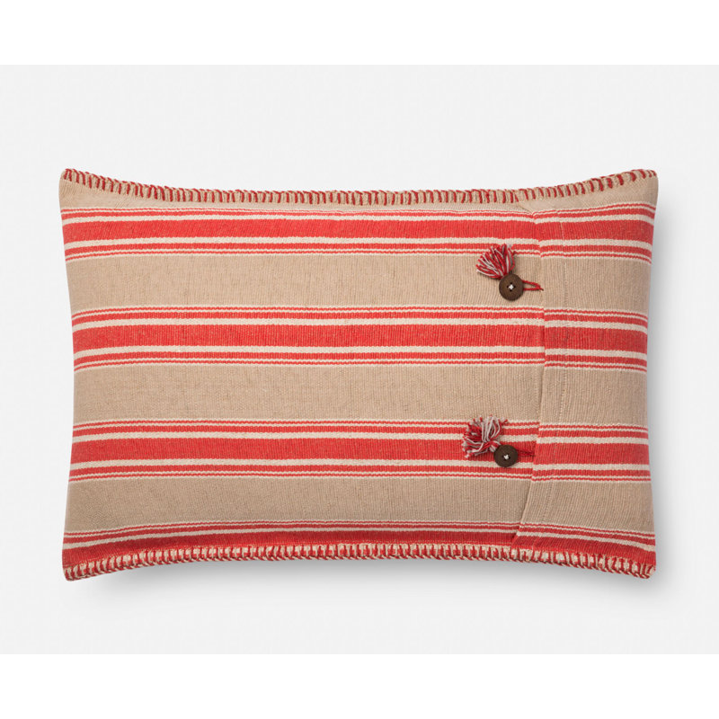 Striped Throw Pillow, Polyester/Polyfill