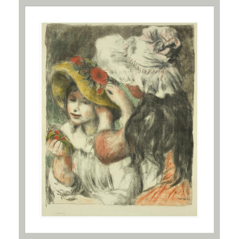 Le chapeau épinglé par Pierre-Auguste Renoir, 39,83 po H x 33,5 po L