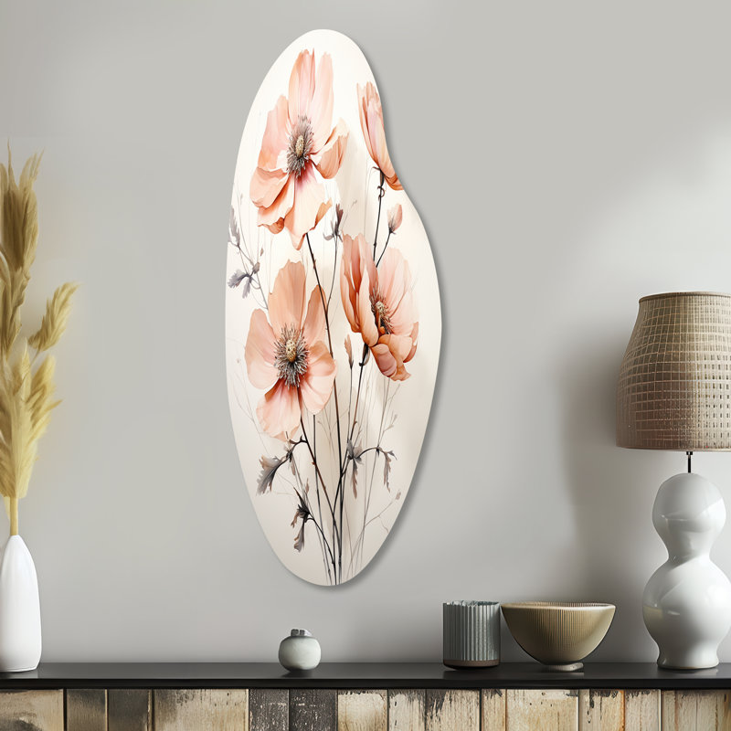 Lakeland - Art mural asymétrique en métal, H 38 po x l 15 po
