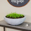 Pot de fleurs rond en polyrésine pour l'extérieur 20,75 po x 20,75 po x 11,5 po Ascend - gris - ensemble de 4-1780992737-1780992738-1833277699