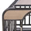 Caisse pour chien robuste, caisse pour chien de style meuble avec plateaux et roues amovibles-169698907-169698911