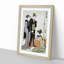 Two Courtesans & a Geisha by Torii Kiyonaga - Picture Frame Painting Print-55614606-55614603