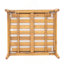 Repose-pieds d'extérieur en bois d'acacia, finition teck clair avec coussin beige